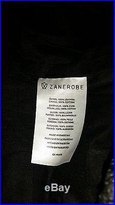 NEW ZANEROBE BLACK LEATHER JOGGER PANT- SOLD OUT! (Size 34) Men's FREE SHIPPING