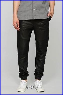 NEW Zanerobe Men's Sureshot Perforated LEATHER Jogger Pants Size 34 Retail $595