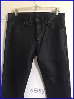 NWOT Helmut Lang Men's Black Leather Pant SZ 33 SOLD OUT