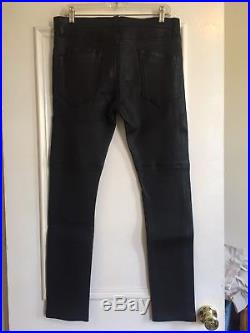 NWOT Helmut Lang Men's Black Leather Pant SZ 33 SOLD OUT