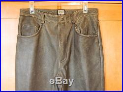 NWOT Mens M Julian Distressed Leather Jeans 34 x 32