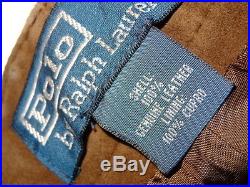 NWT $1995 men RALPH LAUREN POLO 36 W 33 34 SUEDE LEATHER PANTS Dk Brown VELVETY