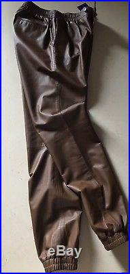 NWT $2995 Ralph Lauren Purple Label Mens Leather Pants Brown 32 US (48 Eu) Ita