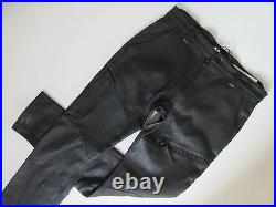 NWT Helmut Lang Trace in Black Stretch Leather Moto Racing Trouser Pant 30 $1795