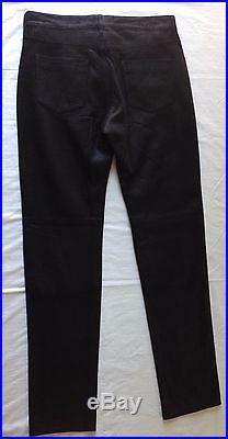 Nwt Men's Vince Leather Pants Jeans 5 Pocket Bottom Size 30 Msrp $1295
