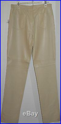 NWT MISSONI MENS LAMB LEATHER PANTS SZ US 32 EU 48 MADE IN ITALY