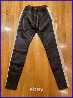 NWT Rare Yeezy Season 5 Leather Motorcycle Pants Kanye Size 28