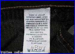NWT True Religion Brand Men's Dean black Jean Super Cool Leather Like Pants