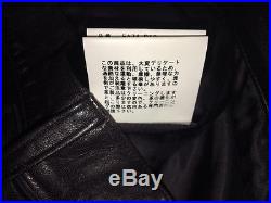 NWT UNDERCOVER Lambskin Leather Black Men's Motorcycle/Moto Pants 30x34