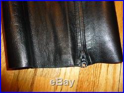 Neil Barrett Mens Black Leather Pants Italy 34 W 30 L