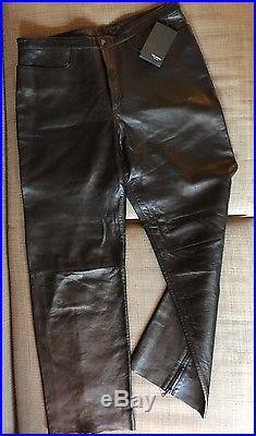 Neill Barrett Leather Pants Black L Men