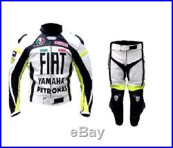 New MEN MULTICOLOR Motorcycle RACING Leather Suit Jacket Pants For YAMAHA