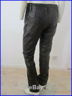 New Maison Margiela Mens Slim Leg Five Pocket Leather Trousers RRP £1995