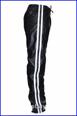 New Men's leather pants Designer Joggers Running Sports Trousers Jogging Tracks