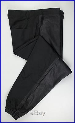 New. T By ALEXANDER WANG Black Leather Casual Pants Size XS Men
