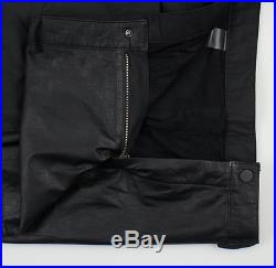 New. T By ALEXANDER WANG Black Leather Casual Pants Size XS Men's RARE
