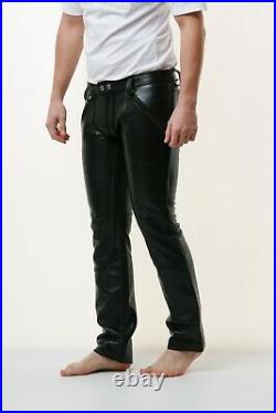 New without tag Mister B Mens Heavy Leather FXXXer Pants Trousers