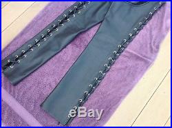 Northbound Leather Lace Up Zippered Chaps Mens Medium Mr S Rob 665 Fetters