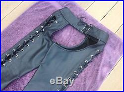 Northbound Leather Lace Up Zippered Chaps Mens Medium Mr S Rob 665 Fetters