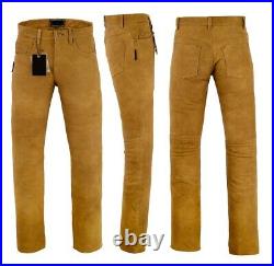 Nubuk Leather Jeans / Nubuck (Soft, Velvety texture, Durable) Leather Long Pants