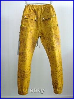 Nwt Rick Owens Fw20 Leather Bauhaus Cargo Jogger Trousers $3,200 (acid, 48)