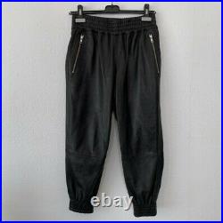 OAK NYC Leather joggers- Size Small Black Lambskin