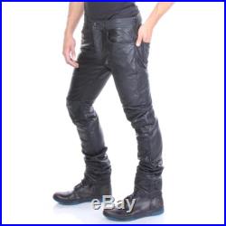 P-Thavar-Dest Diesel Leather Pants Black Men New Size 30