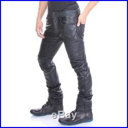 P-Thavar-Dest Diesel Leather Pants Black Men New Size 33