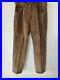 POLO-Ralph-Lauren-Brown-Suede-Leather-Pants-Lined-Dungarees-Mens-sz-32-RARE-01-nya