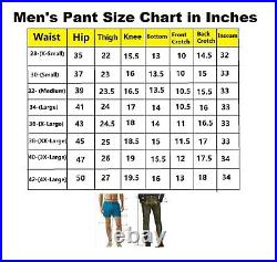 Pant Leather Jeans Style Men's Pants Men Motorbike Real Trousers Waist Black 23