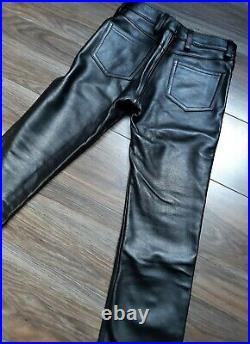 Pantalon Cuir Noir Zip Rob Amsterdam W30 Leder Leather Gay Skin Mrb Mister B