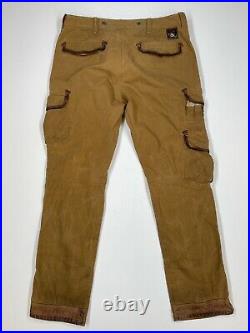 Polo Ralph Lauren (34x32) Hunting Sportsman Modern GI Canvas Leather Cargo Pant