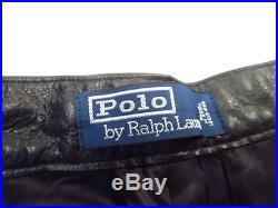 Polo Ralph Lauren Black Genuine Leather Men's Pants -MSRP $695.00 ==// NWT