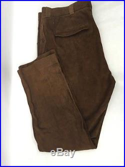 Polo Ralph Lauren Men's Brown Genuine Leather Pants Sz 40X32 $695 I628