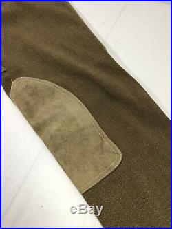 Polo Ralph Lauren Mens Equestrian Breeches Pants 36x34 Riding Leather Patches