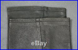 Polo Ralph Lauren Vintage Genuine Leather 5 Pocket Pants Mens 34x30 Black