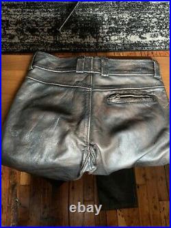 Polo Ralph Lauren leather moto pants