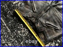 Polo Ralph Lauren leather moto pants