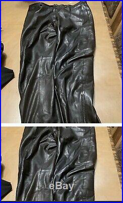 Prada Milano Leather Mens Pants Waist Size 34