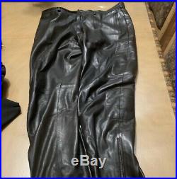 Prada Milano Leather Mens Pants Waist Size 34
