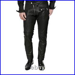 Pure lamb skin leather pants Biker Style Perfect For Party Travel Casual Wear