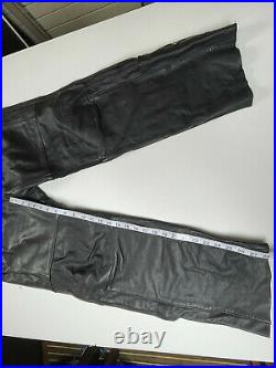 RARE Harley Davidson Genuine Leather Riding Pants Belt Heavy Size 34
