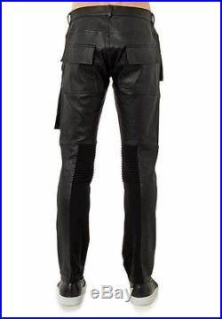 Rick Owens Mens Memphis Leather Pant Size 52