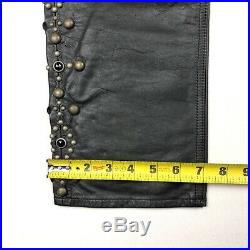 RRL Double RL Ralph Lauren Mens Leather Beaded Studded Jeweled Rodeo Pants 32x32