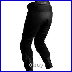 RST Axis CE Sports Motorcycle Motorbike Leather Pants Jeans Black UK32