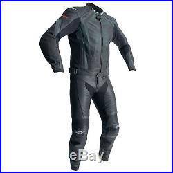 RST R-18 CE Mens Leather Motorcycle Bike Jeans / Trousers / Pants Black
