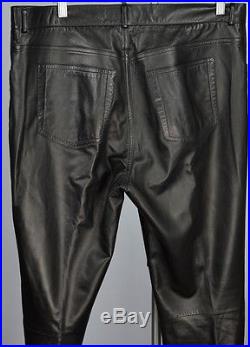 Ralph Lauren Purple Label Mens Lambskin Leather Pants Sz 36 $2000 Used 1 time