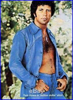 Rare Brown Men Vintage North Beach Leather Tan Braided Pants 33 32 Elvis Hot Gay