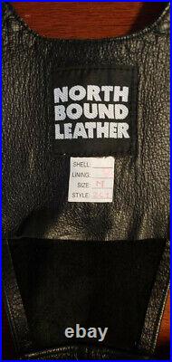 Rare Unique Mens North Bound Leather Bib Overalls Gay Fetish Gear