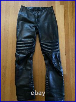 Rare vintage gucci by tom ford leather moto biker pants 2001